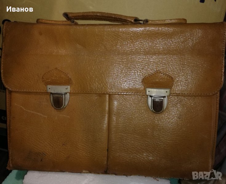Стара чанта кожена, снимка 1