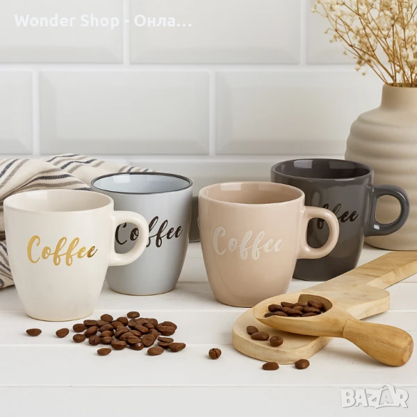 ☕️ Керамична чаша Coffee – 220 мл стил и уют във всяка глътка! , снимка 1