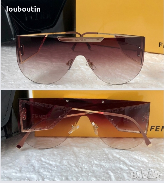 -15 % разпродажба Fendi 2022 дамски слънчеви очила маска с лого, снимка 1
