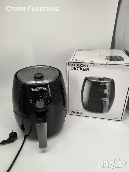 AIRFRYER BLACK DECKER 3.5l 1500w използван , снимка 1