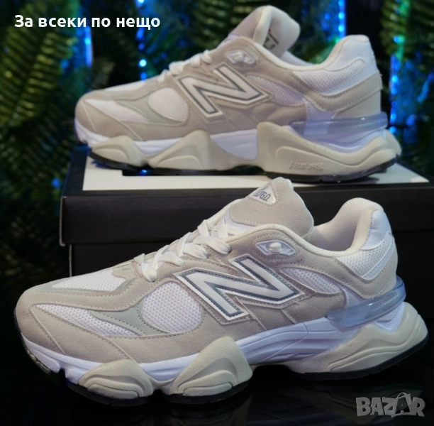 New Balance 9060 Мъжки Маратонки С Кутия👟Мъжки Спортни Обувки Цвят-Бяло Код S107, снимка 1
