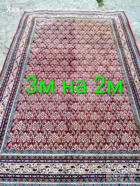 Ръчно тъкан вълнен персийски килим.Ирански., снимка 1