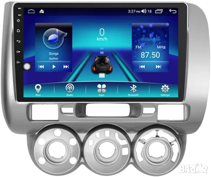 Мултимедия за Honda Jazz / Fit, Android, Навигация, Андроид плеър, 2DIN, 2002-2008 година Honda Jazz, снимка 1