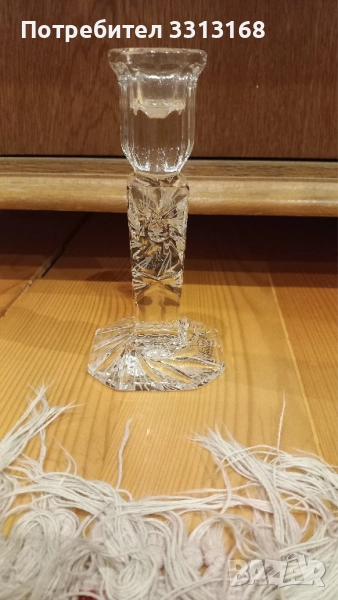 Кристален свещник , снимка 1