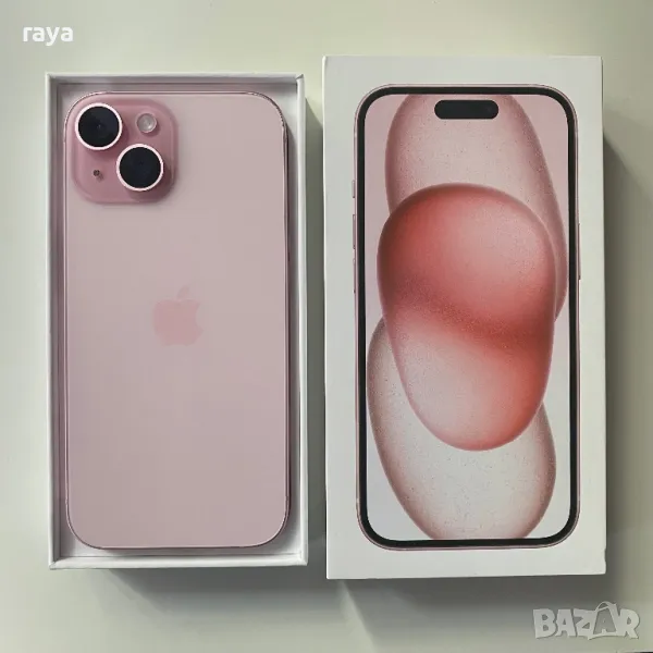 iPhone 15, Pink, 128 GB, 100%, снимка 1