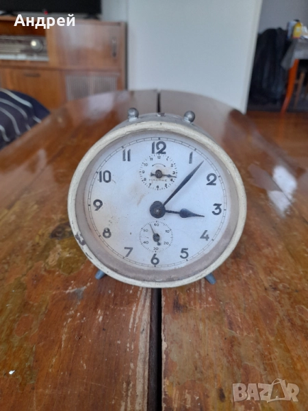 Стар часовник,будилник Mauthe, снимка 1