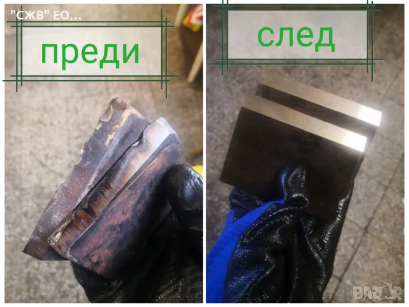 Затоване на абрихт ножове, шлайфане на матрици, глави..... , снимка 1