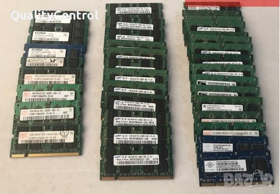 1GB плочка РАМ памет за лаптоп DDR2 800Мhz 533Mhz PC2-6400 PC2-5300 200 Pin 1.8v SODIMM, снимка 1