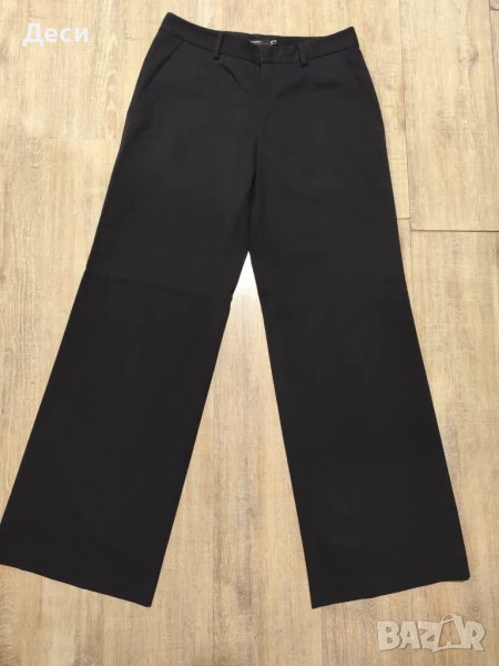 Черен панталон с широки крачоли, снимка 1