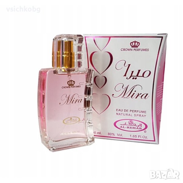 Дълготраен арабски парфюм  Al Rehab 50 ml  MIRA Kехлибар, кедър, ванилия 0% алкохол, снимка 1