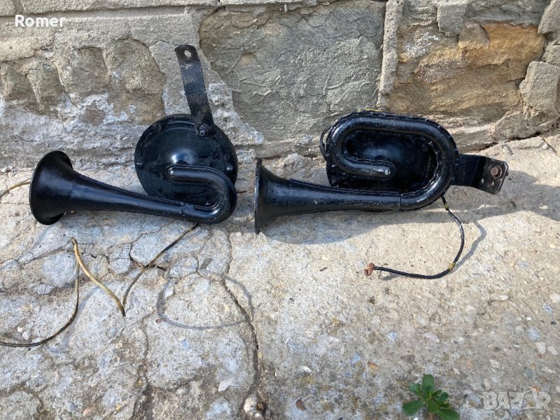 Комплект Тромби/клаксон ретро автомобили Волга Газ 21, снимка 1