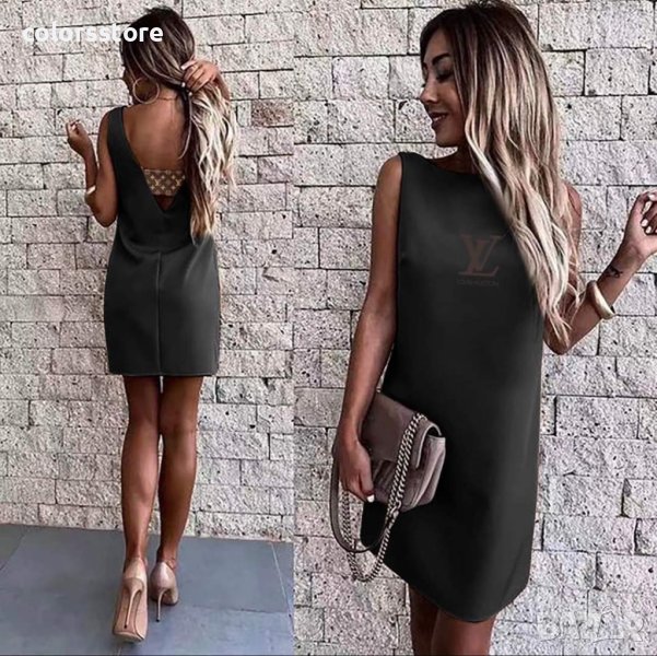 Черна рокля Louis Vuitton  код IM-45RE, снимка 1