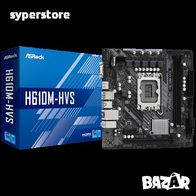 Дънна платка за компютър ASROCK MB H610M-HVS SS30549, снимка 1