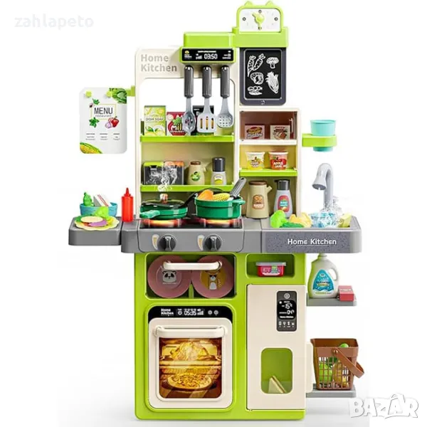 Кухня с истинска пара, течаща вода и хладилник, снимка 1