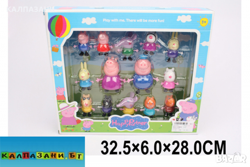 Фигурки - Пепа Пиг 12 бр 605-14, снимка 1