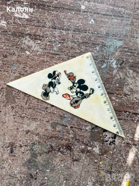 Ретро-соц триъгълник с Мики Маус, снимка 1