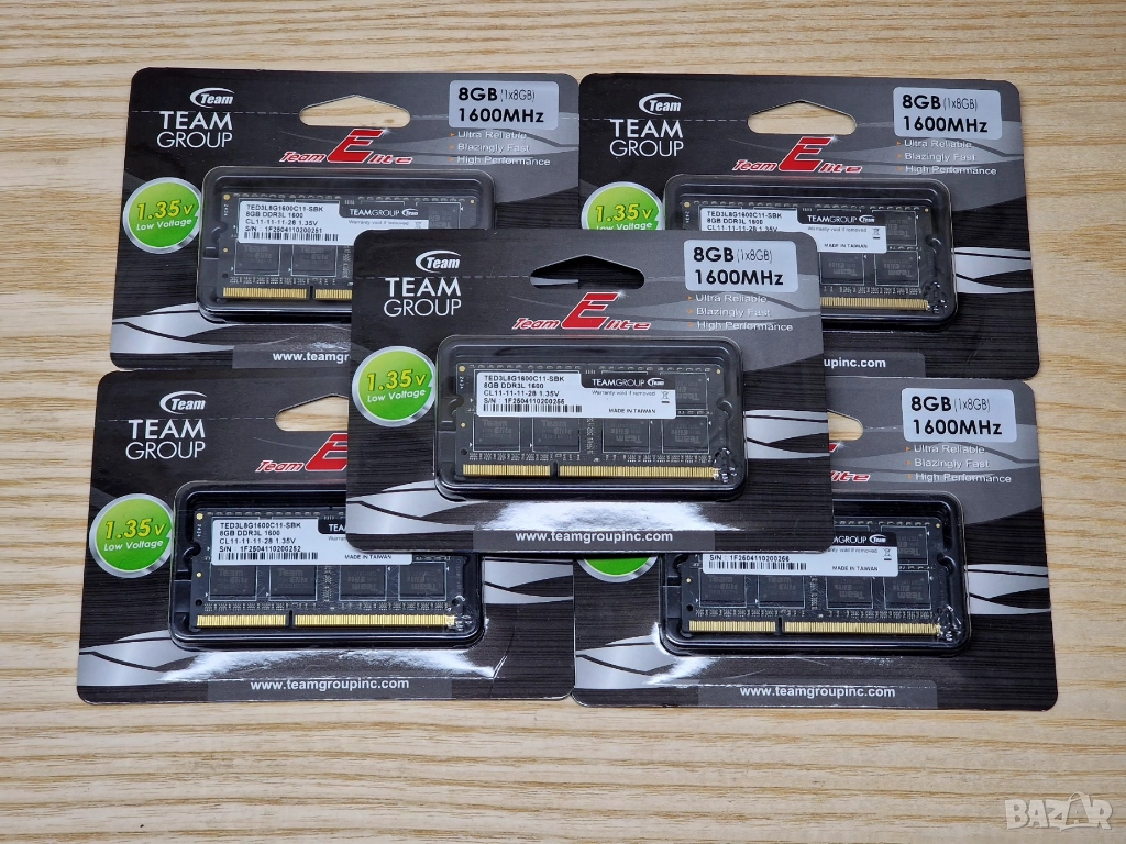 Нова 8GB DDR3L 1600Mhz TeamGroup Ram Рам Памет за лаптоп с гаранция!, снимка 1