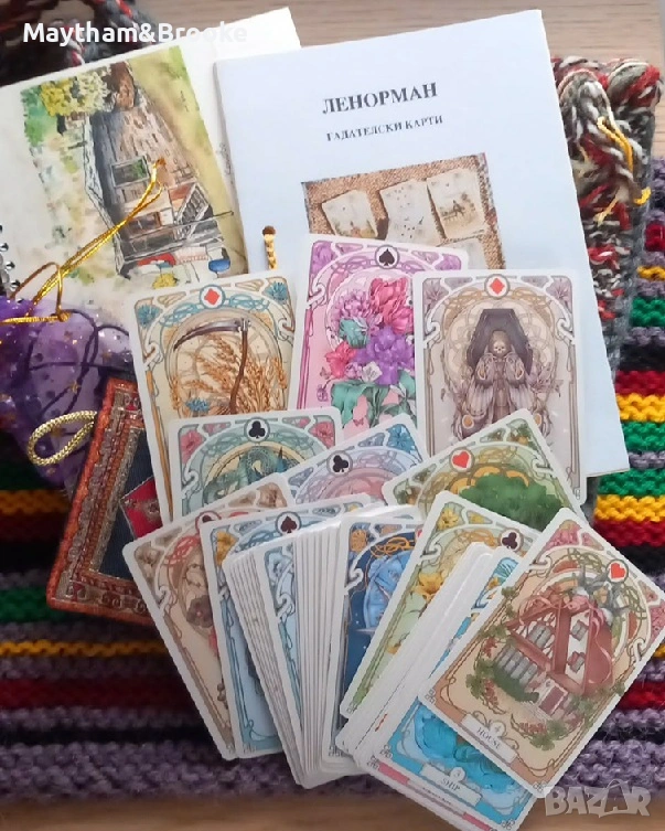 Уникална колода карти Ленорман, снимка 1