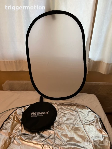 Neewer 5 в 1 мултифункционален фотографски рефлектор за студио и външна фотография 60 ×90 см, снимка 1