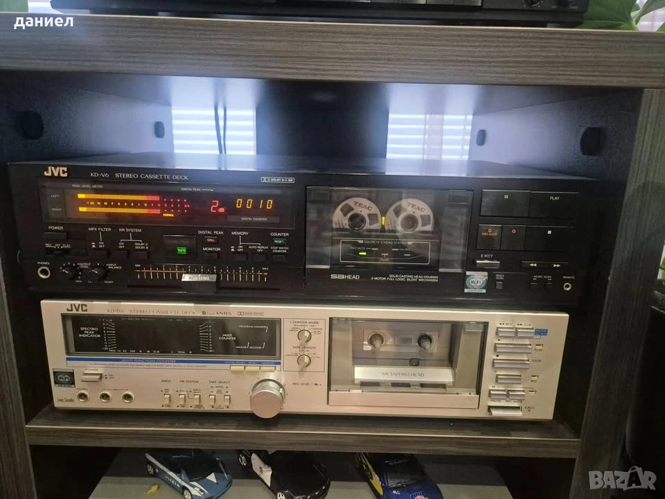 Триглав касетен дек JVC KD-V6 - като нов + подарък , снимка 1