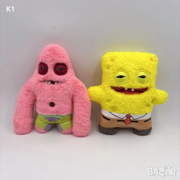 Fuggler Sponge Bob/Patrick Фъглер забавно-грозно чудовище 25см Спондж Боб/Патрик , снимка 1