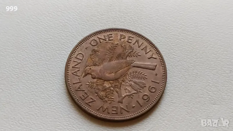1 пени 1961 Нова Зеландия, снимка 1
