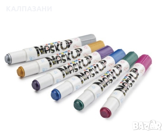 Флумастери Carioca Mask-Up Mettalic, 6 броя 8003511431556, снимка 1