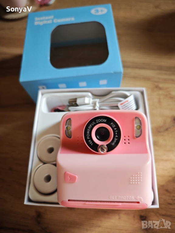Детски фотоапарат с моментен печат , снимка 1