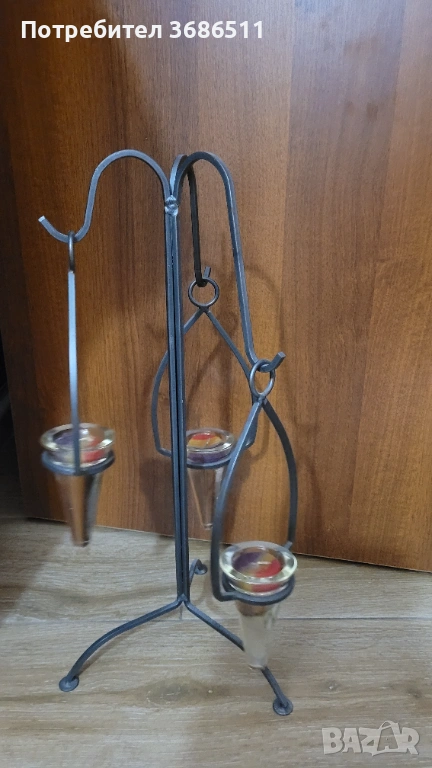 Свещник от ковано желязо, снимка 1