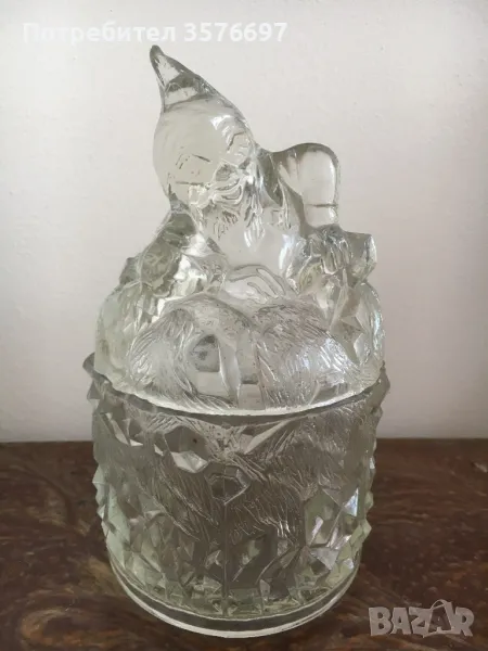 Ретро захарница бонбониера с форма на джудже, снимка 1