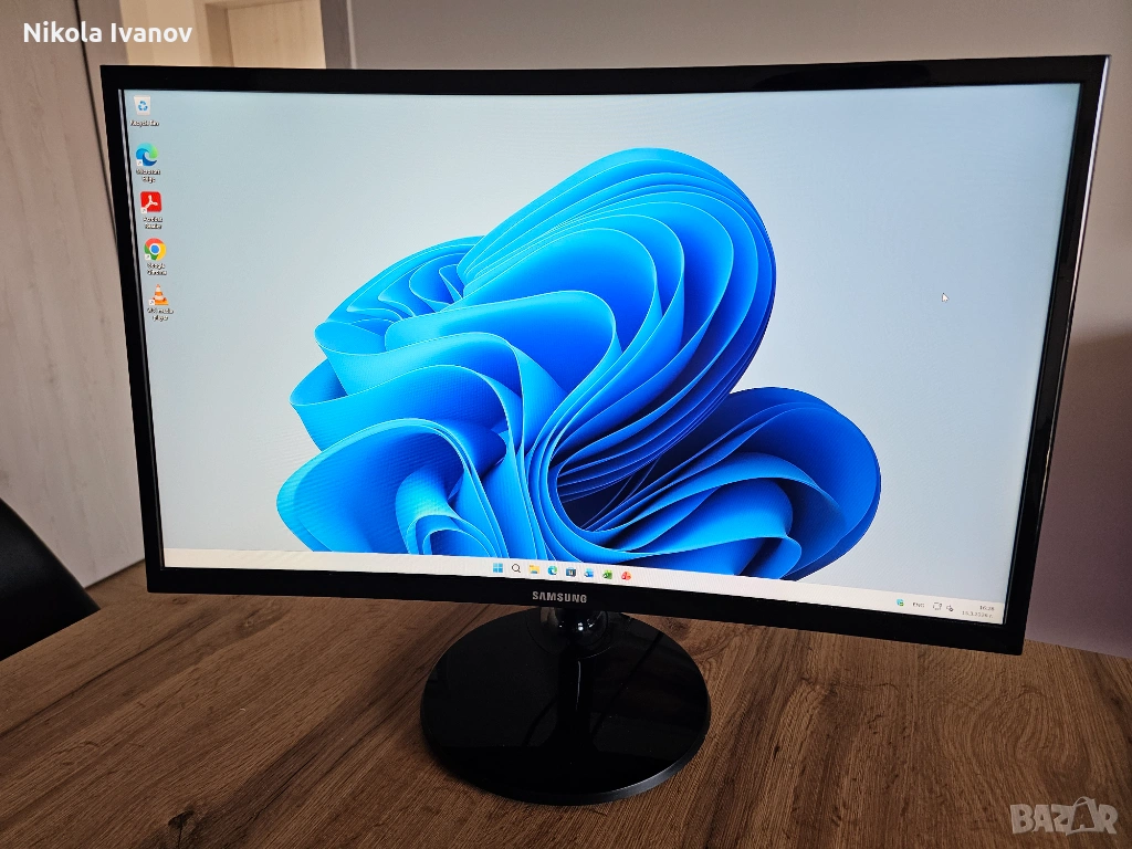Samsung C24F390FHU | 60 Hz | Curved VA | 24 inch/60 cm | 1920x1080 | Full HD | monitor / монитор, снимка 1