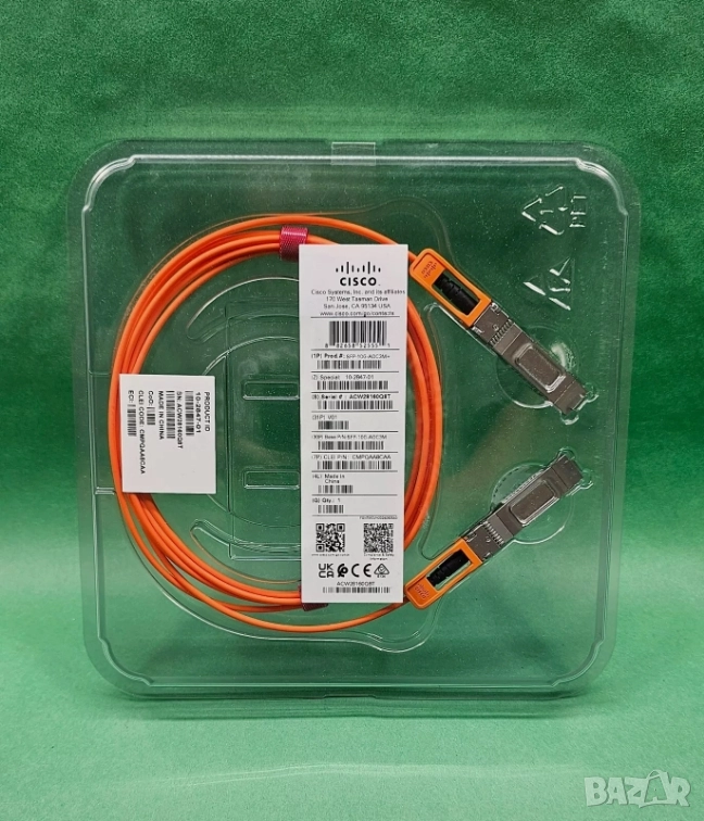 Cisco SFP+, 10G, 3 метра - AOC /активен оптичен кабел/, снимка 1