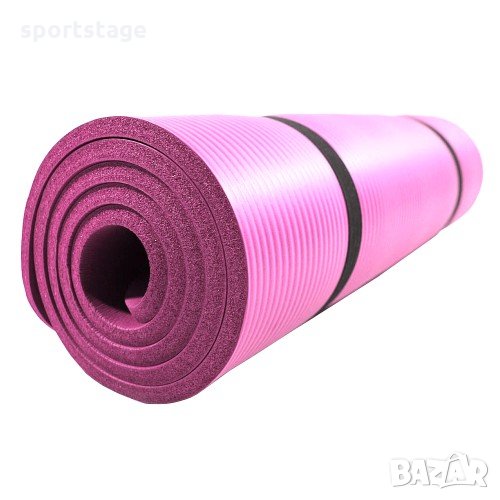 Постелка за гимнастика MAX, 182x62x1 см, Изработена от NBR, Розов (30000803) нова Килимче (постелка), снимка 1