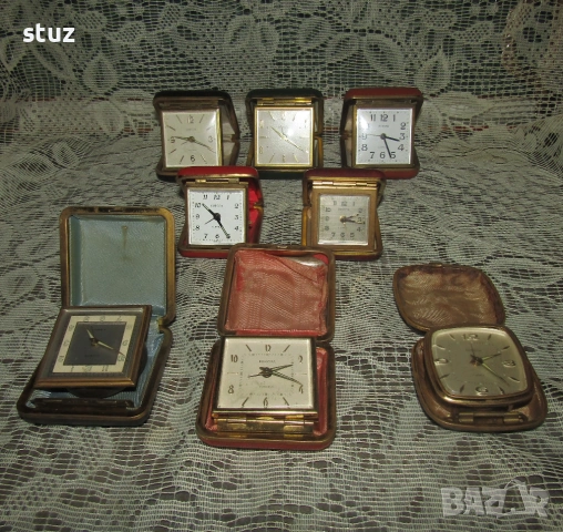 Немски механични будилници Europa за реставрация, или за части, сет 8 бр., снимка 2 - Антикварни и старинни предмети - 53399030