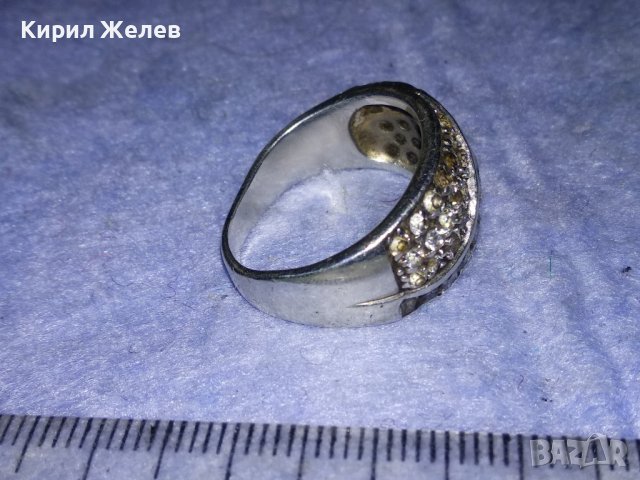 СКЪПОЦЕНЕН СРЕБЪРЕН АРТ ПРЪСТЕН СРЕБРО 925 с ФАСЕТИРАНИ ИСКРЯЩИ ЦИРКОНИ и ЛАБОРАТОРЕН МОЙСАНИТ 38278, снимка 7 - Пръстени - 40921018