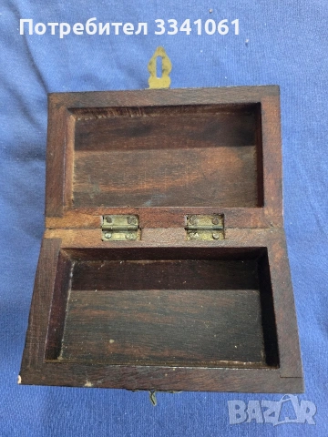 Антикварна дървена кутия , снимка 3 - Антикварни и старинни предмети - 53697620