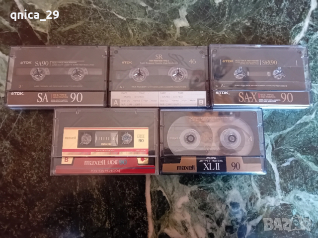 TDK / Maxell Лот от 5 броя хромни аудио касети