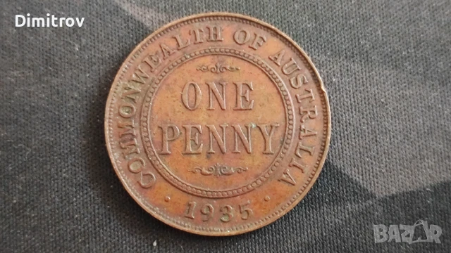 1 пени (Австралия, 1935), снимка 1