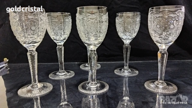  кристални чаши 