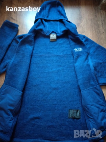 Jack Wolfskin Men Aquila Hooded Royal Blue - мъжко поларено горнище С, снимка 8 - Спортни дрехи, екипи - 53276133