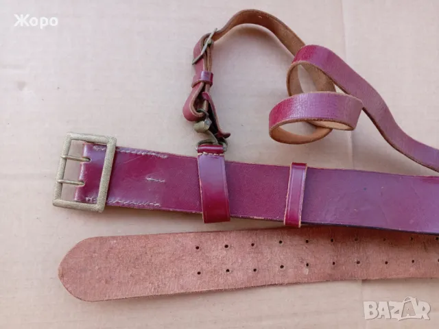 червен офицерски колан с протупей WW2 WWII, снимка 7 - Антикварни и старинни предмети - 48838717