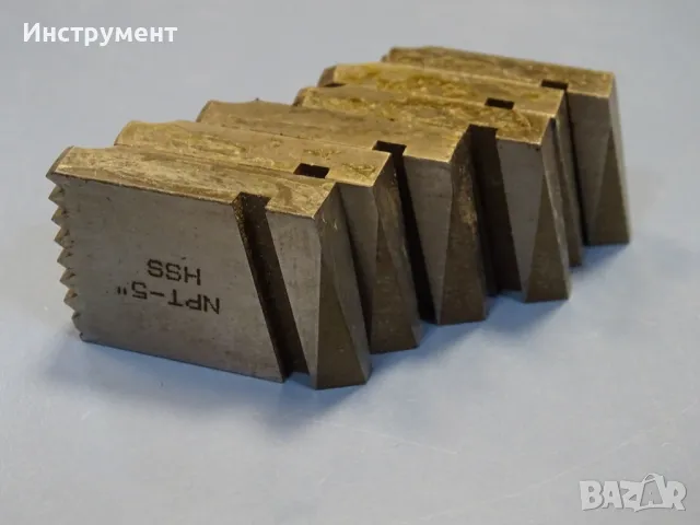 Нож резбонарезен NPT-5" HSS комплект за резбонарезна глава, снимка 8 - Резервни части за машини - 49929862