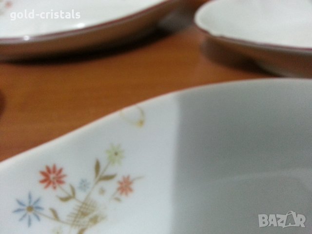 Стар български порцелан чинии елипси, снимка 4 - Антикварни и старинни предмети - 35936975