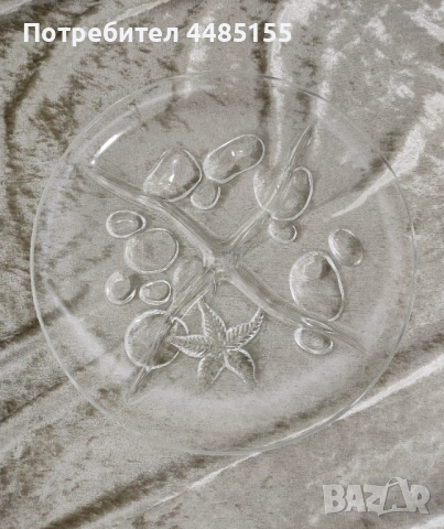  Стъклени плата "Омар" и "Морска звезда", снимка 7 - Чинии - 53418016