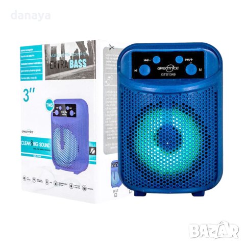 3763 Светеща Блутут колонка Bluetooth EXTRA BASS, снимка 3 - Bluetooth тонколони - 41063814