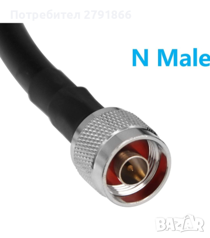 GEMEK 16 м. N мъжки към N мъжки  кабел, коаксиален