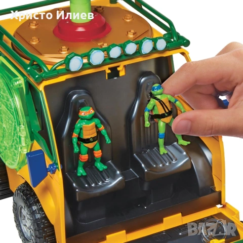 Костенурките нинджа TMNT Станция за мутация - ван, снимка 5 - Коли, камиони, мотори, писти - 53702806