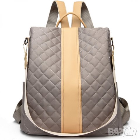 Дамска чанта-раница Eleka Khaki, снимка 3 - Раници - 40298742