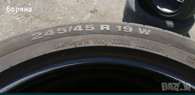Гуми 245 45 19 Континентал Continental 2 броя. Нов внос. Не са нови. , снимка 4 - Гуми и джанти - 40211679