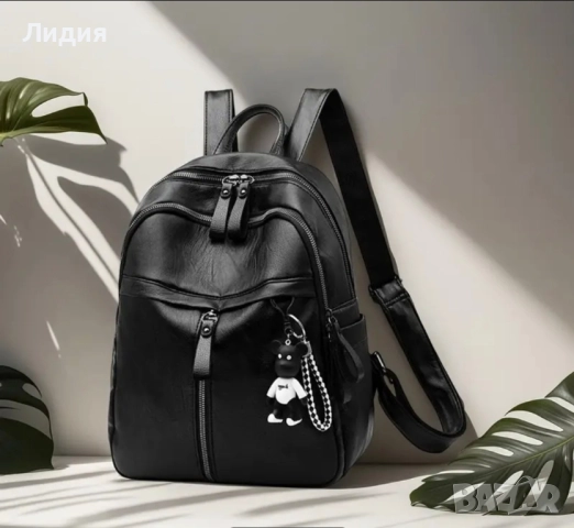 Стилна дамска раница от еко кожа 
